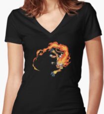 Infernape Women's Fitted V-Neck T-Shirt