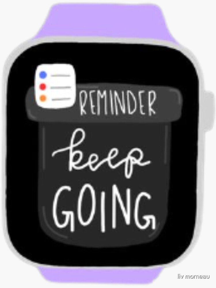 "Apple Watch " Sticker for Sale by livimorneau2 Redbubble