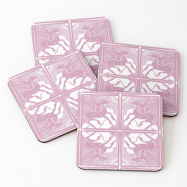 Item preview, Embrace Virtue - The Magical Pink Shade and White Pegasus Winged Horse  designed and sold by SpiritGifts.
