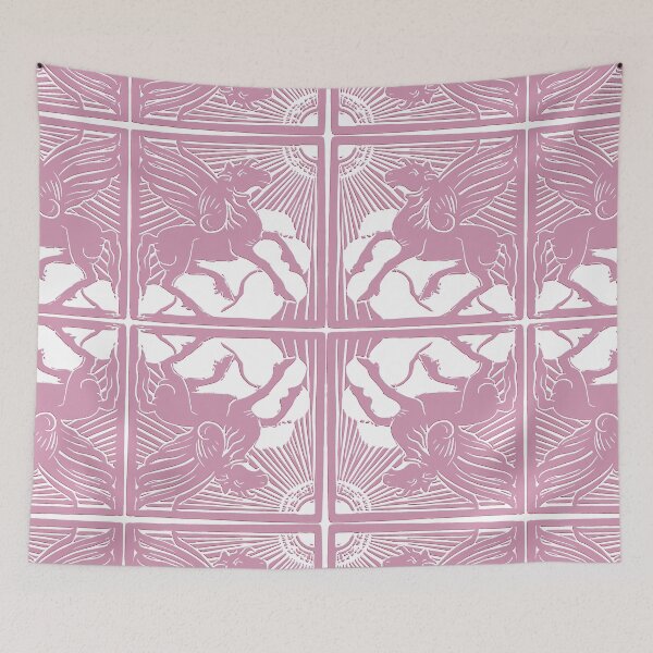Item preview, Embrace Virtue - The Magical Pink Shade and White Pegasus Winged Horse  designed and sold by SpiritGifts.