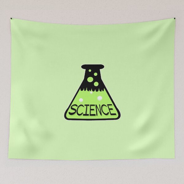 Item preview, Green Science Flask with outline designed and sold by Neuro-Nerdom.