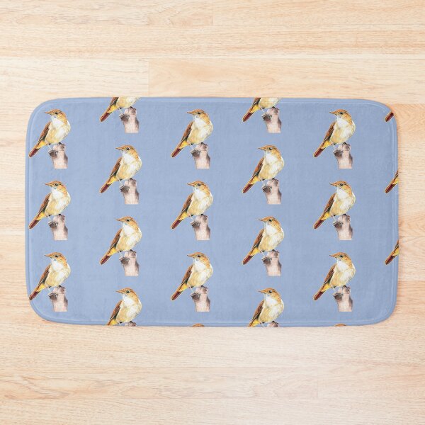 Item preview, Nightingale Songbird on sky blue designed and sold by IslesArt.