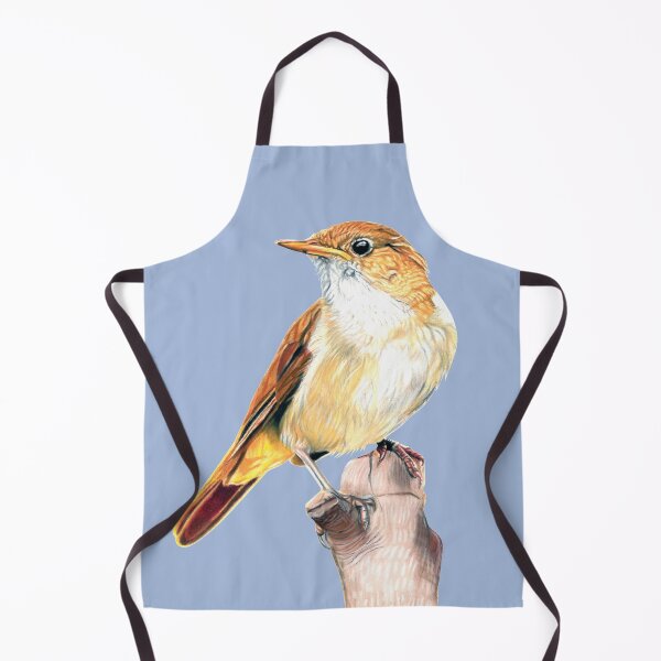 Item preview, Nightingale Songbird on sky blue designed and sold by IslesArt.