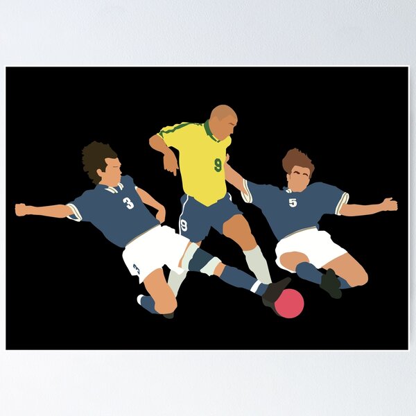 Artikel-Vorschau von Ronaldo vs. Maldini und Cannavaro – legendärer Fußball-Moment, designt und verkauft von Jackshun.