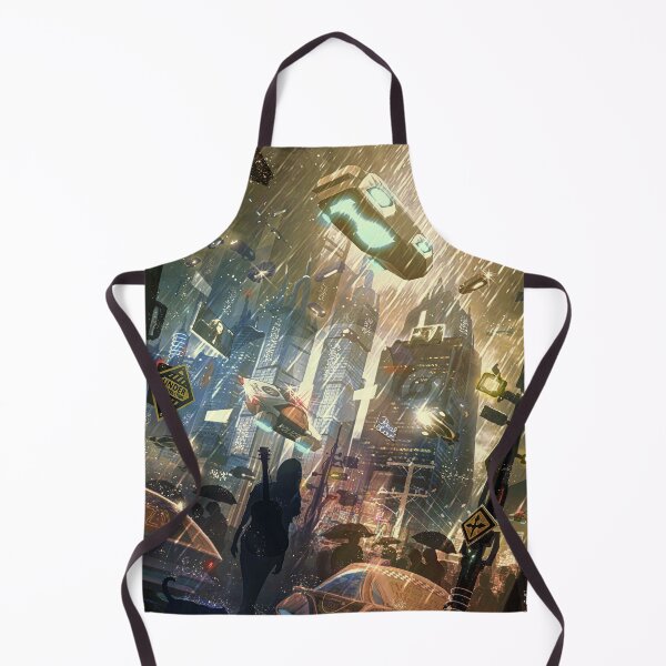 Item preview, Into the Rain - Cyberpunk romantic rainy day designed and sold by Luis Peres.