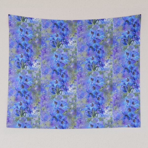 Item preview, Delightful Delphiniums Mixed Media  designed and sold by OByD.
