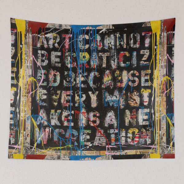 Item preview, ART cannot be criticized designed and sold by WE-ARE-BANKSY.