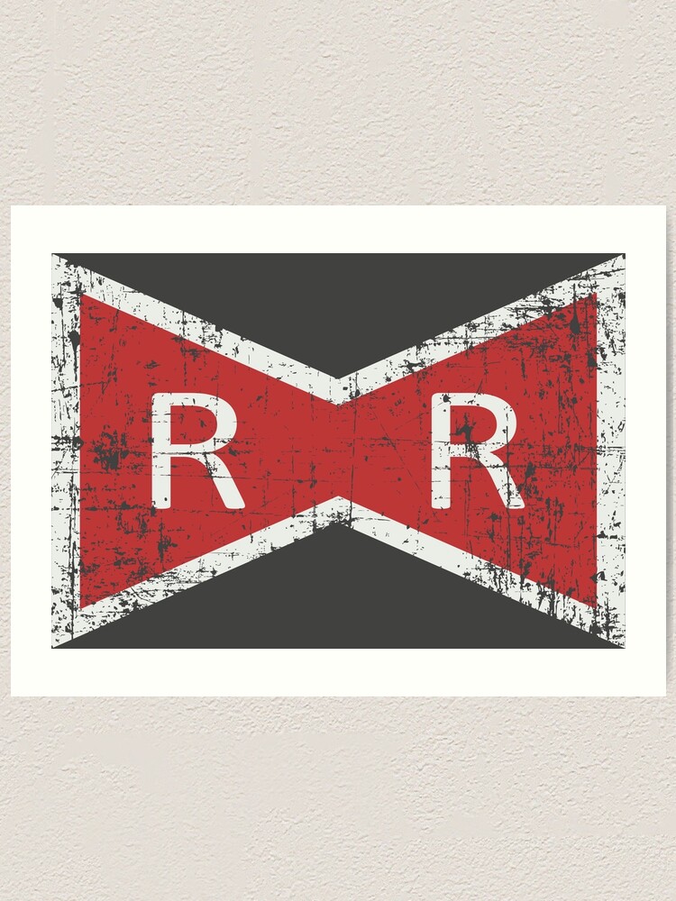 "Red Ribbon Army Logo vintage effect" Art Print for Sale by JiuJiuArts
