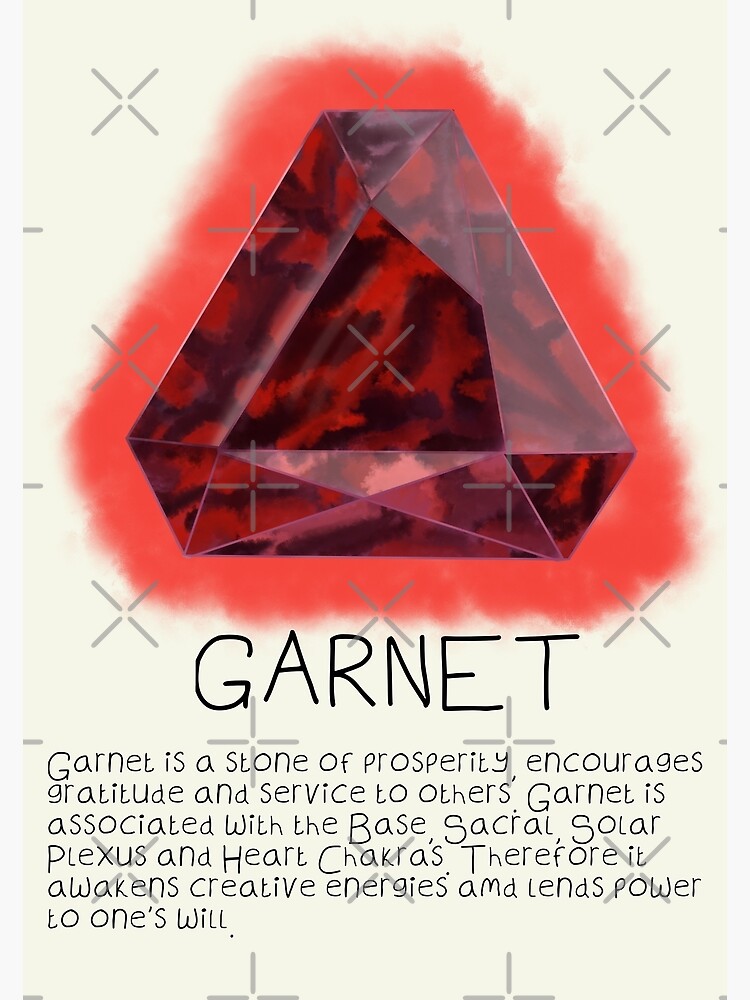 Garnet Crystal January Birthstone Photographic Print