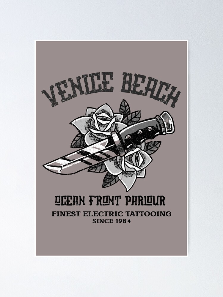 Venice Beach California Summer Vacation Palm Trees Sunset California Gifts  And Merchandise Funny Gifts Mens Back Print T-shirt | Mazezy