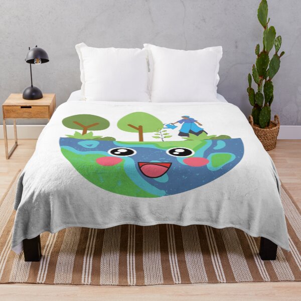 Item preview, World Environment day : Cute Happy Earth designed and sold by g v.