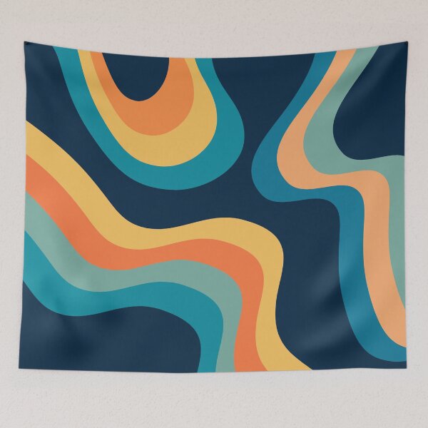 Item preview, Multicolor retro waves designed and sold by BattaAnastasia.