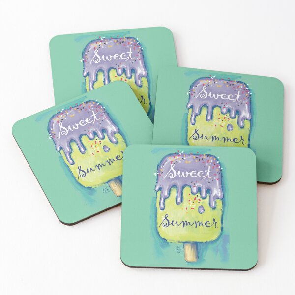 Item preview, Sweet cold colourful  ice cream. Hot summer time. designed and sold by RukkiZukkiArt.