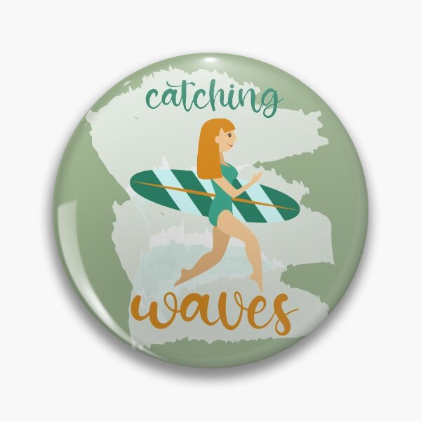 Item preview, Catching waves girl designed and sold by CutieBlue.