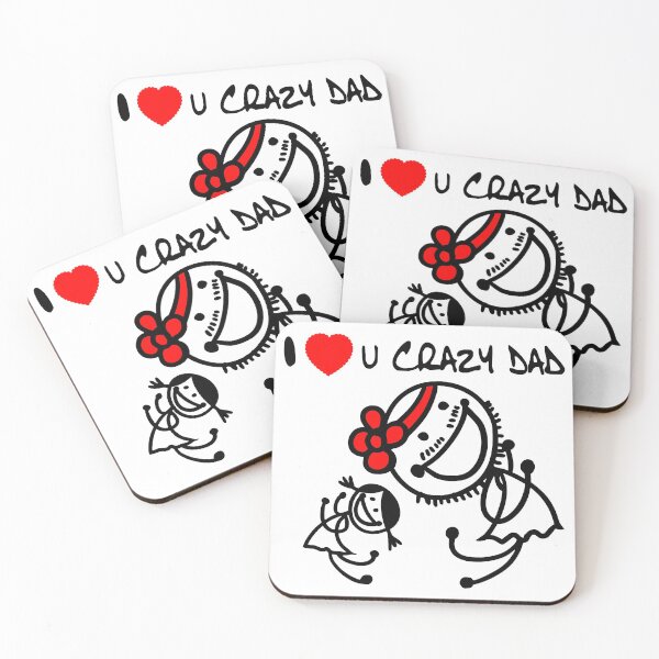 Item preview, DAD AND FATHERS DAY - I love you crazy dad 2 designed and sold by KHAOTICSHOP.