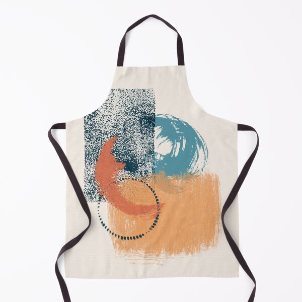 Item preview, 103-2, Blue Teal Orange, Watercolor Brush Strokes, designed and sold by TanyDi.