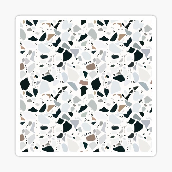 Item preview, White and Black Terrazzo Pattern designed and sold by StoneColdMovies.