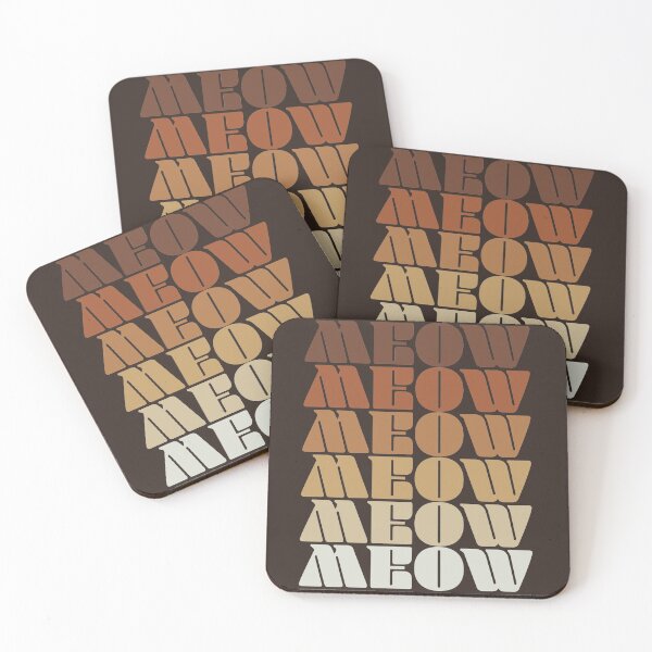 Item preview, Meow - Earth Tones I designed and sold by SnarkyDoodles.