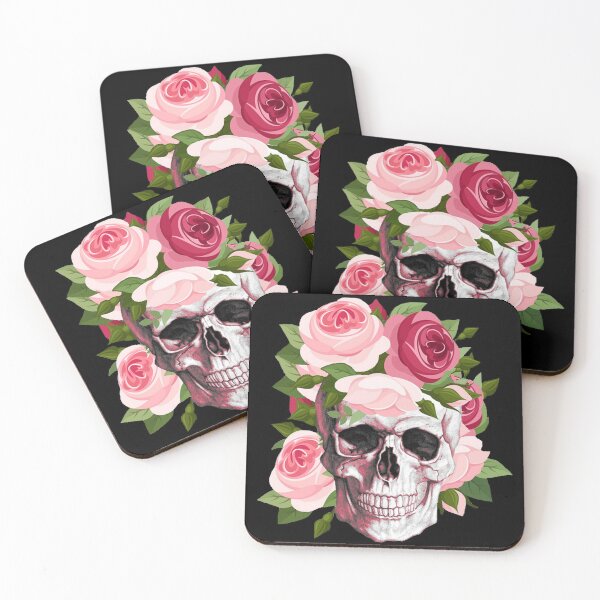 Item preview, Floral skull  designed and sold by BooPooBeeDooArt.