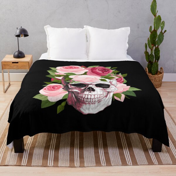 Item preview, Floral skull  designed and sold by BooPooBeeDooArt.