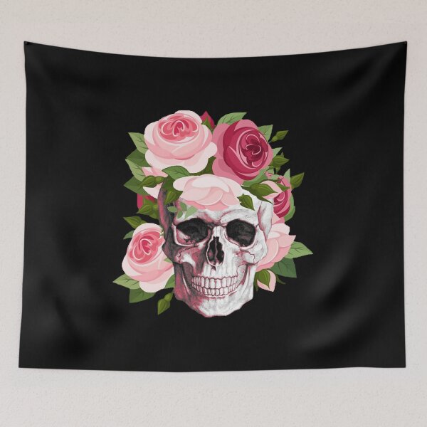 Item preview, Floral skull  designed and sold by BooPooBeeDooArt.