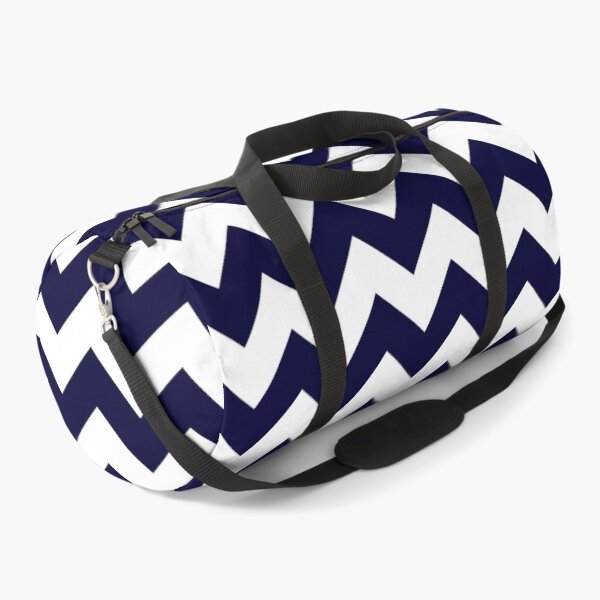 Item preview, Navy Blue And White Wide Chevron Stripes designed and sold by rewstudio.