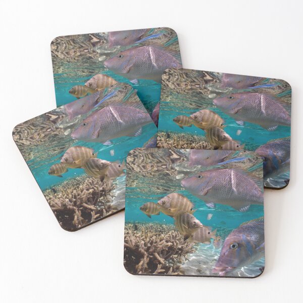 Item preview, Snapper And Blackspot Sergeant School Ningaloo Reef Australia designed and sold by PatriciaHope.