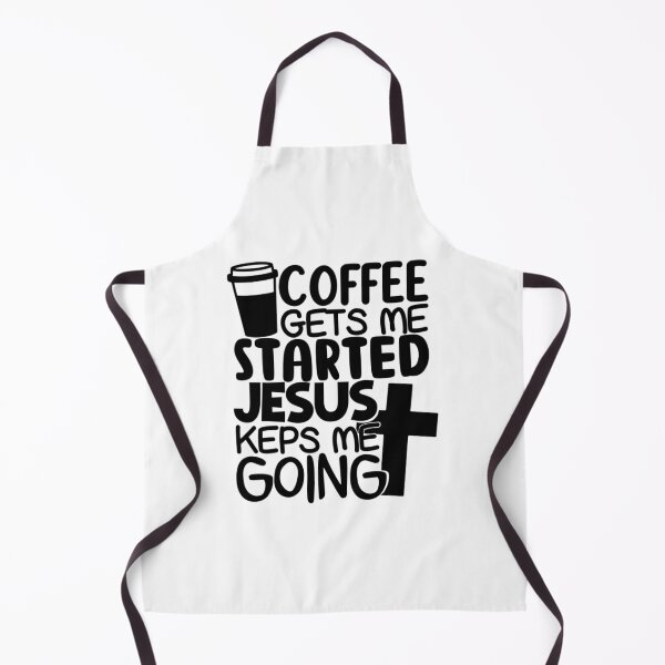 Item preview, Coffee Gets Me Started Jesus Keps Me Going designed and sold by LemonCreations.