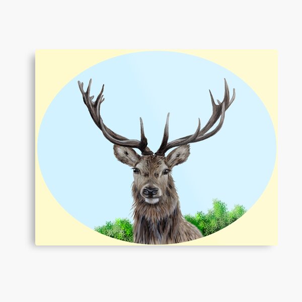Item preview, Stag (yellow) designed and sold by SandraWarmerdam.