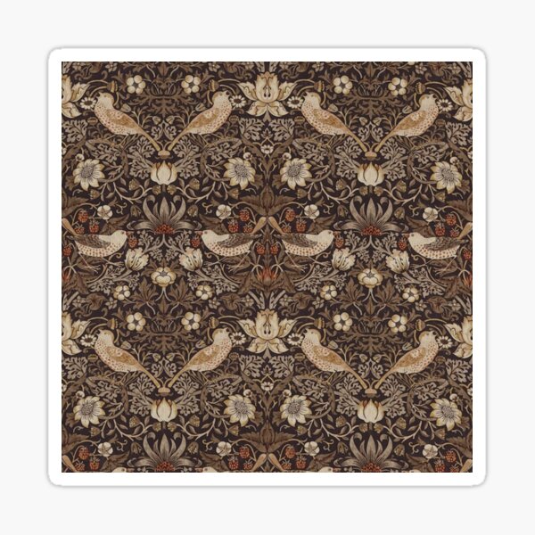William Morris - strawberry thief Sticker