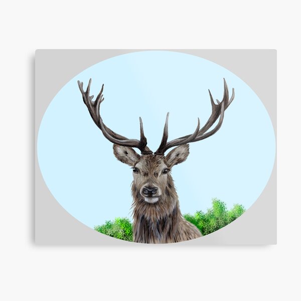 Item preview, Stag (grey) designed and sold by SandraWarmerdam.