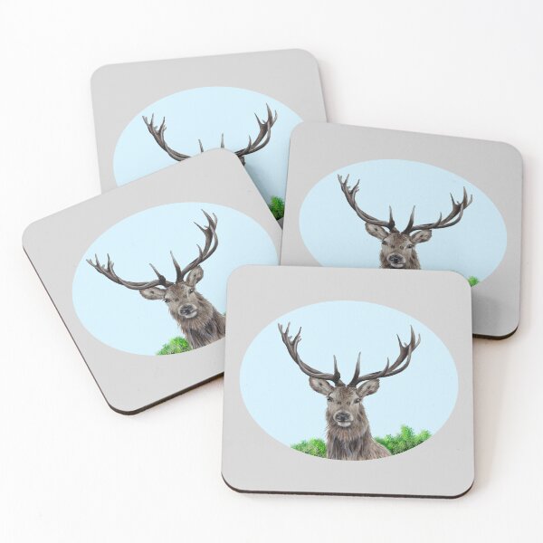 Item preview, Stag (grey) designed and sold by SandraWarmerdam.