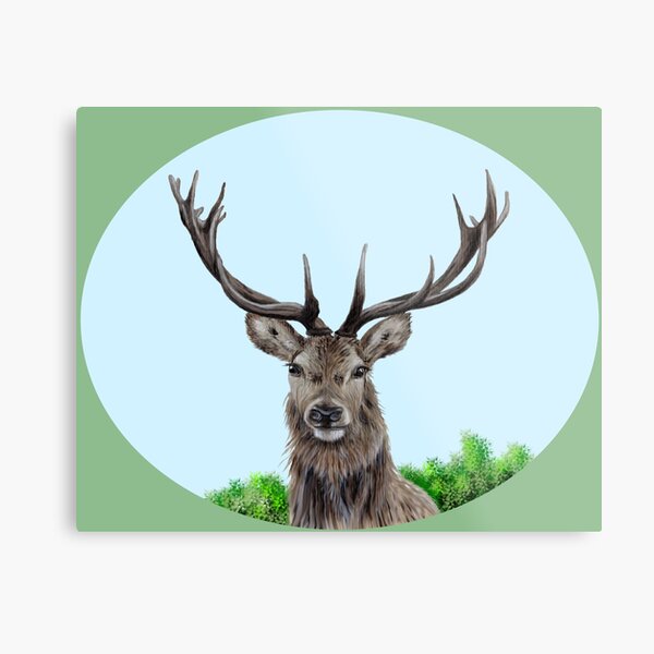 Item preview, Stag (green) designed and sold by SandraWarmerdam.