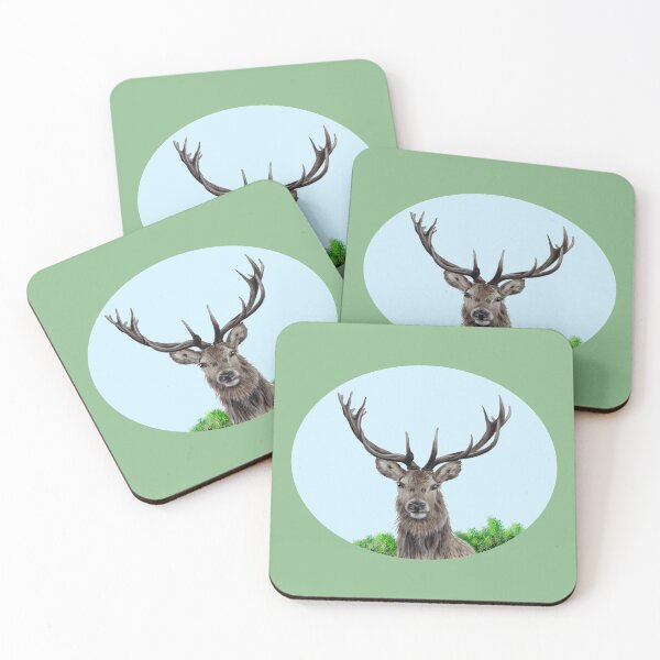 Item preview, Stag (green) designed and sold by SandraWarmerdam.