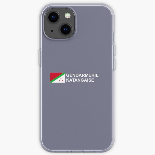 Logo Gendarmerie Katangaise Coque souple iPhone