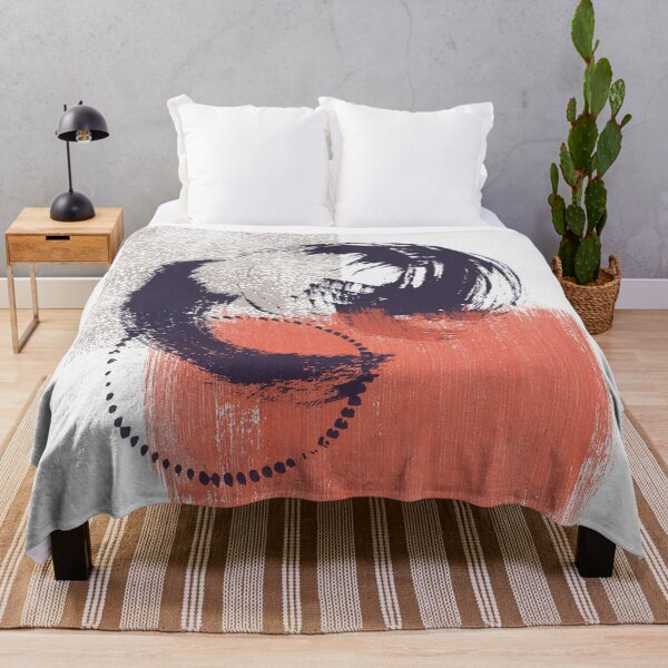 Item preview, 103-6, Coral Indigo Grey, Watercolor Brush Strokes, designed and sold by TanyDi.