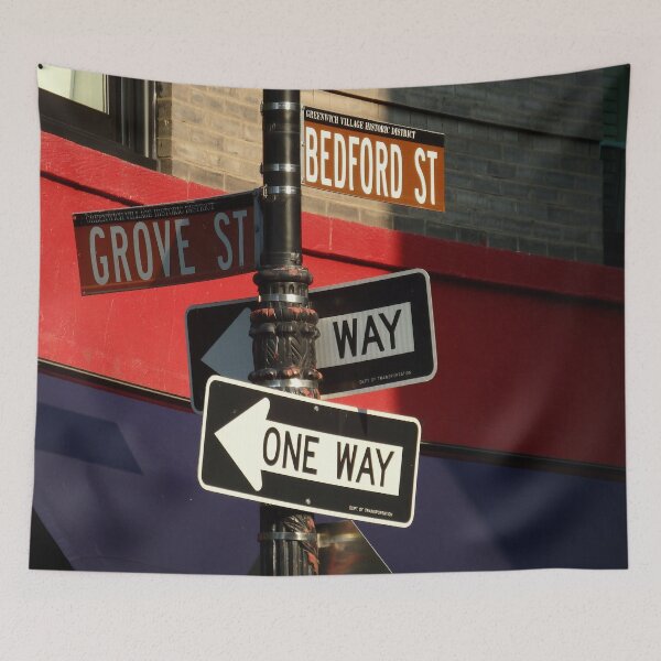 Item preview, FRIENDS BUILDING - Corner of Grove and Bedford, New York  designed and sold by RachelMacht.