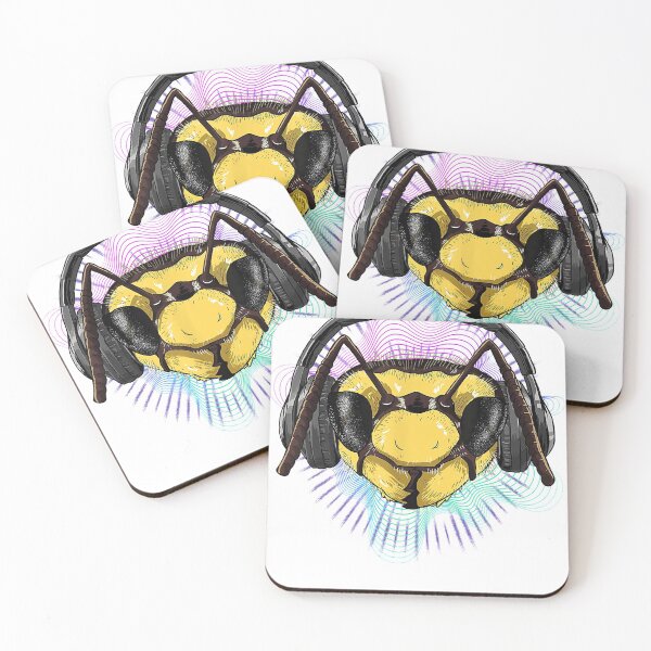 Item preview, Music Bee Dj Con Auriculares Musical Bee Lovers designed and sold by JohnWikim.