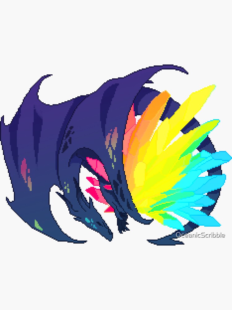 Pansexual Flag Lgbt Pride Dragon Sticker For Sale By Oceanicscribble