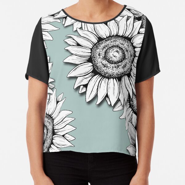 She Was as Wild as the Flowers Chiffon Top