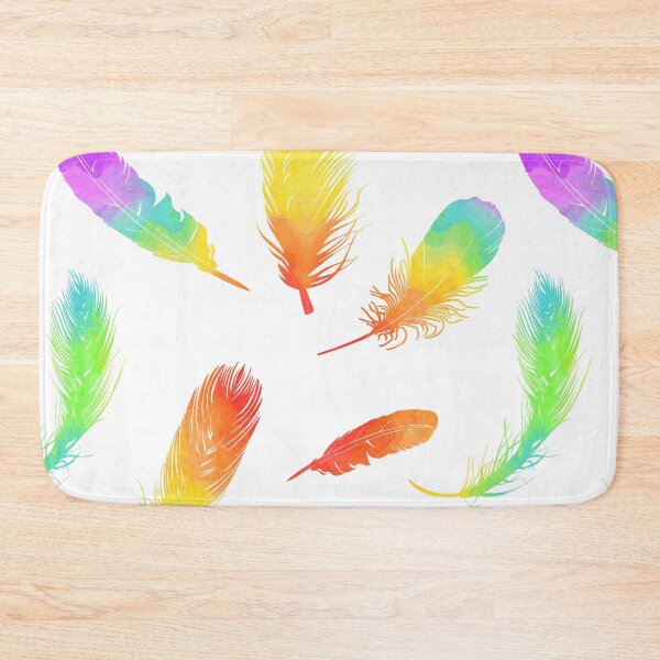 Item preview, Rainbow Feathers designed and sold by FaithAndForest.