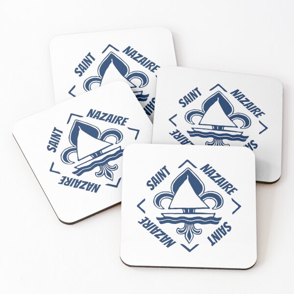 Item preview, Saint Nazaire in Britanny Bretagne France - Navy Blue Vintage Sailor Logo - Sailing Boat with Heraldic Lily designed and sold by Vintage-TM.