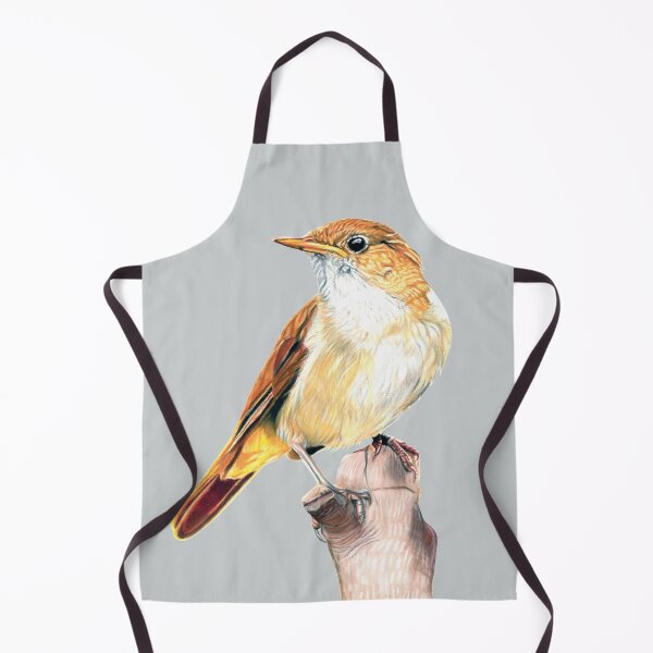 Item preview, Nightingale Songbird on grey designed and sold by IslesArt.
