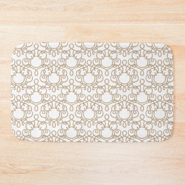 Item preview, Hidden mouse scroll soft gold on white designed and sold by Sharilea.