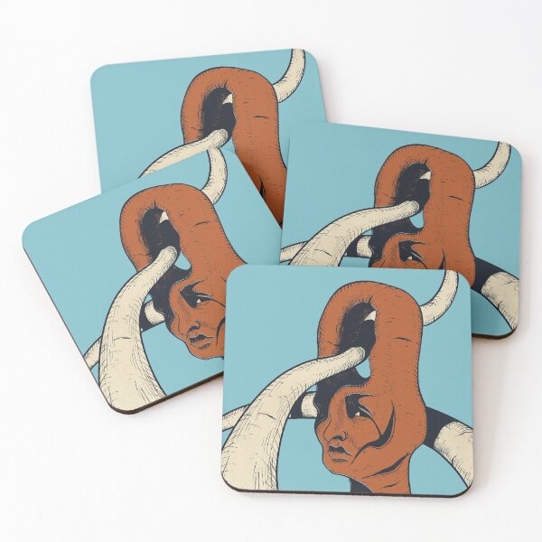 Item preview, Surrealistic freaky stylized portrait  designed and sold by OneOverF.