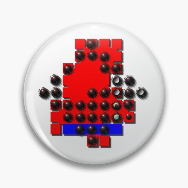 Item preview, Square, corona, sphere, (320) (blue, red,) decorative, digital, colorful, abstract, designed and sold by Paszkan.