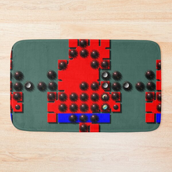 Item preview, Square, corona, sphere, (320) (blue, red,) decorative, digital, colorful, abstract, designed and sold by Paszkan.