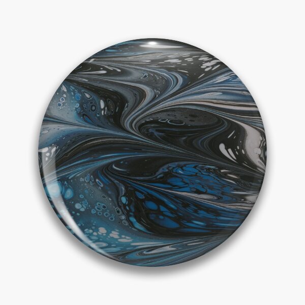 Item preview, Blue Black Marble Abstract Art designed and sold by BEyourself be.