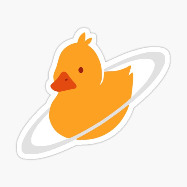 Quackity Planet Duck Sticker