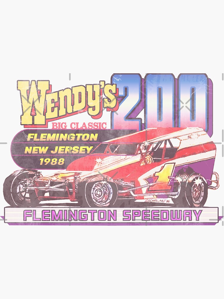 "Retro Flemington Speedway 1988 Wendy's 200 " Sticker For Sale By ...